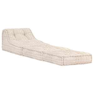 Modulární pouf béžový textil - obrázek 3