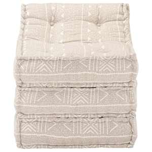 Modulární pouf béžový textil - obrázek 4