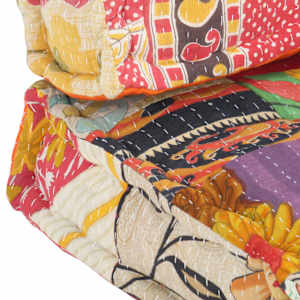 Poduška na pohovku z palet vícebarevná textil patchwork - obrázek 8