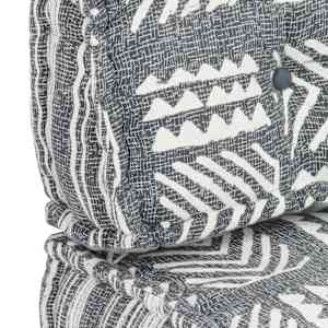 Poduška na pohovku z palet šedá textil patchwork - obrázek 6