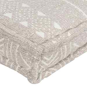Poduška na pohovku z palet světle hnědá textil patchwork - obrázek 7