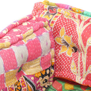 Poduška na pohovku z palet vícebarevná textil patchwork - obrázek 6