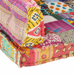 Poduška na pohovku z palet vícebarevná textil patchwork - obrázek 7