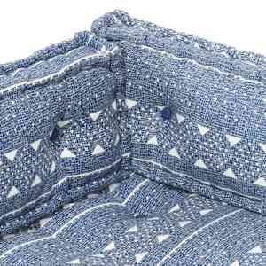 Poduška na pohovku z palet indigová textil patchwork - obrázek 5