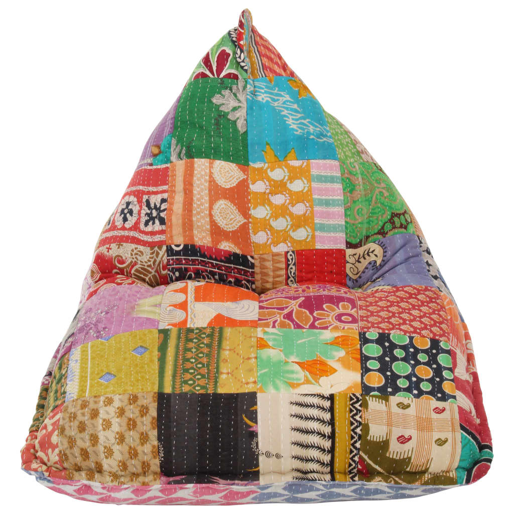 vidaXL kott-tool, värviline kangas, lapitehnika