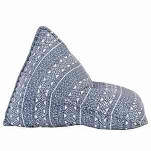Sedací vak indigový textil patchwork - obrázek 3