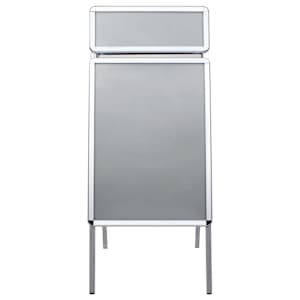 vidaXL A1 Kundenstopper Plakatst&auml;nder mit Topschild Aluminium