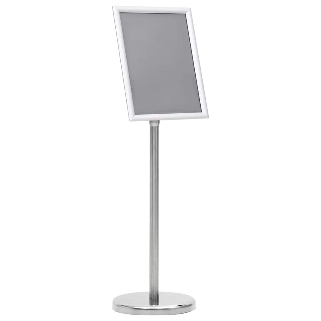 Support D'affiche A4 Sur Pied En Aluminium - Hauteur Réglable 63-108 Cm, Base Stable - Pour Vitrine, Bureau, événement