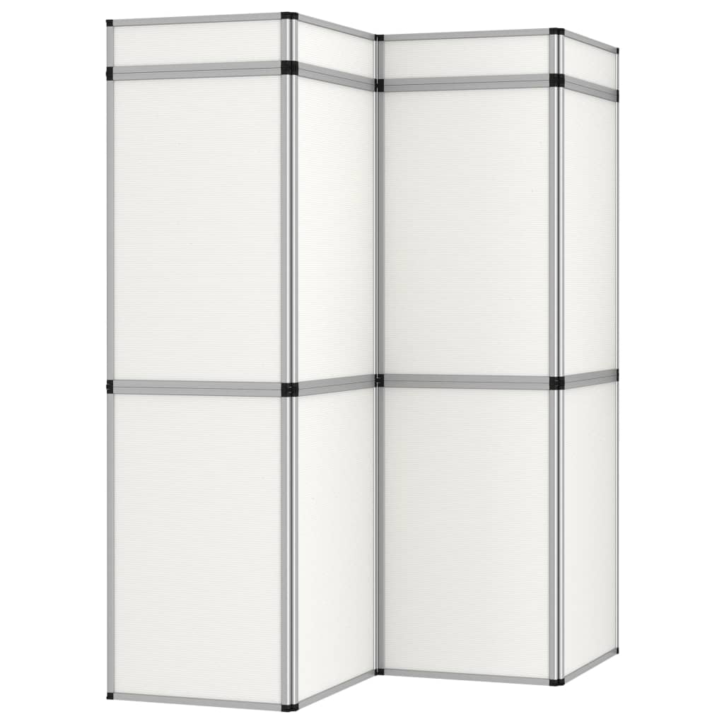 Fehér 12 paneles összecsukható kiállítófal 242 x 200 cm 