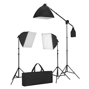 Foto studio set se softboxy a pozadím - obrázek 8