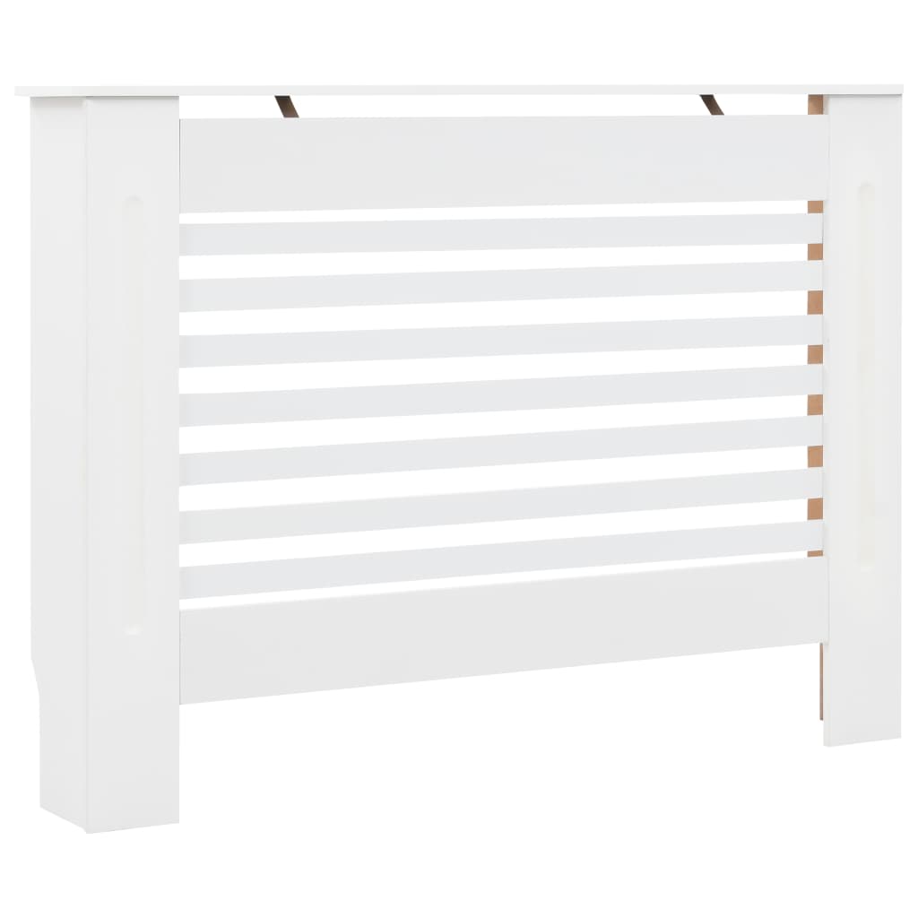 vidaXL Radiator Covers 2 pcs White 44.1"x7.5"x32.1" MDF