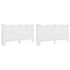 vidaXL radiaatorikatted 2 tk, valged, 152 x 19 x 81,5 cm, MDF
