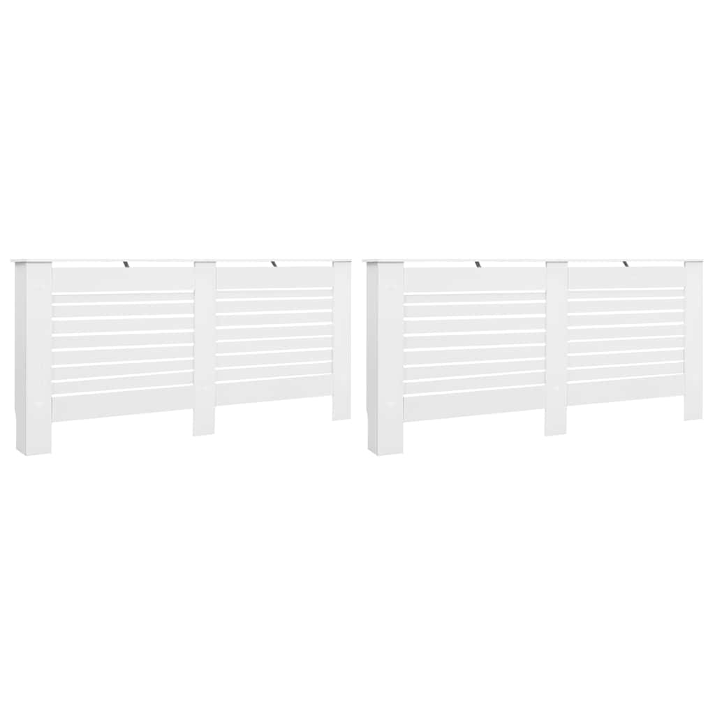 vidaXL Kryty na radiátor 2 ks bílé 172 x 19 x 81,5 cm MDF