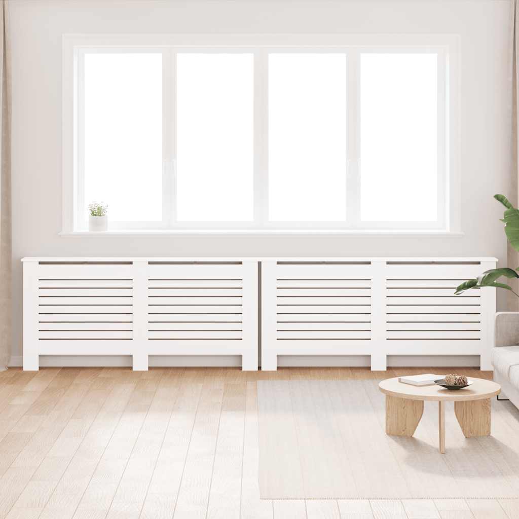 Thumbnail - vidaXL Heizkörperverkleidungen 2 Stk. Weiß 172×19×81,5 cm MDF