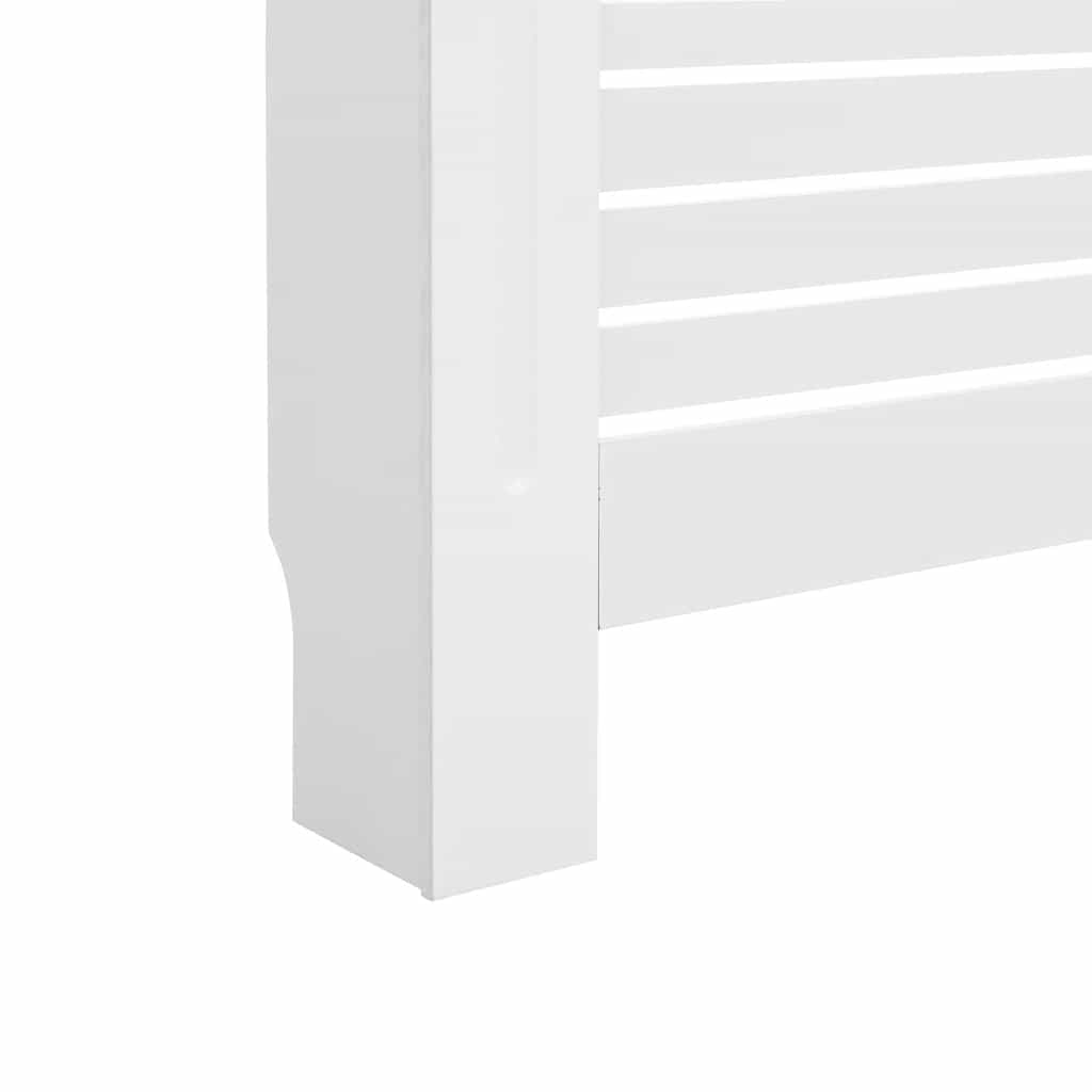 Pokrovi za radiatorje 2 kosa beli 172x19x81,5 cm mediapan - slika 9