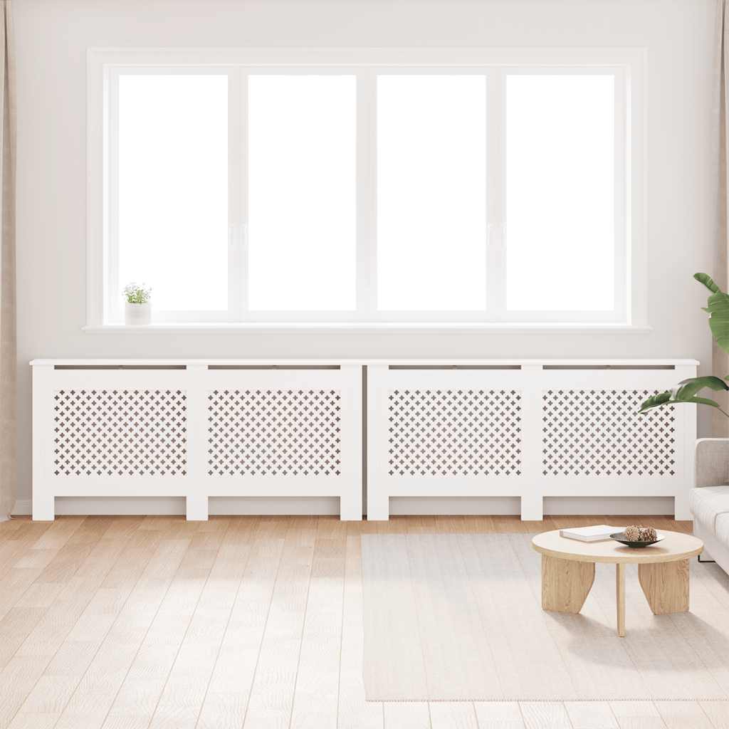 Thumbnail - vidaXL Heizkörperverkleidungen 2 Stk. Weiß 172×19×81,5 cm MDF