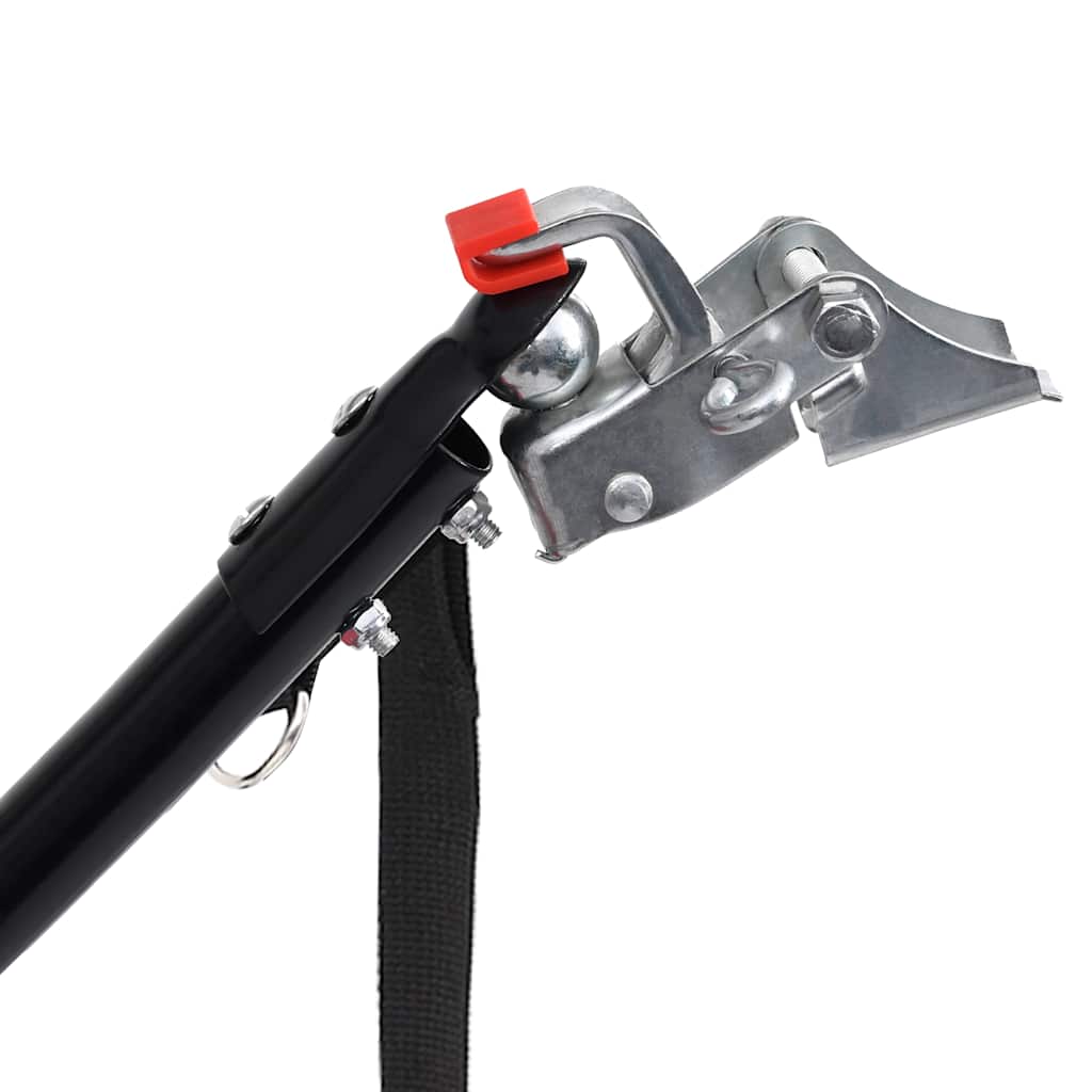 Remorque De Vélo Pliable Avec Sac D'épicerie Rouge Et Noir VidaXL 16 width=274