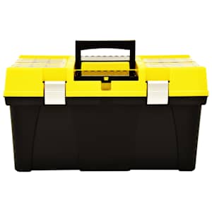 Box na nářadí plast 595 x 337 x 316 mm žlutý - obrázek 2