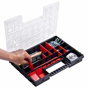 Boxy na součástky 5 ks nastavitelné přihrádky 385x283x50 mm - obrázek 5