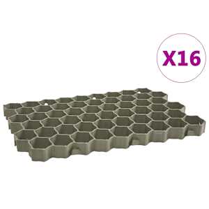 Zatravňovací dlaždice 16 ks zelené 60 x 40 x 3 cm plast - obrázek 2