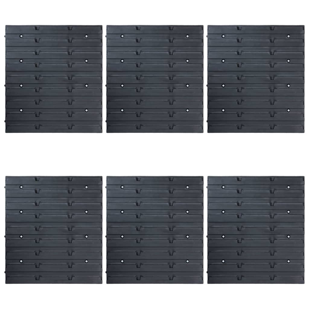 96 darabos kék tárolódoboz-készlet fali panelekkel 