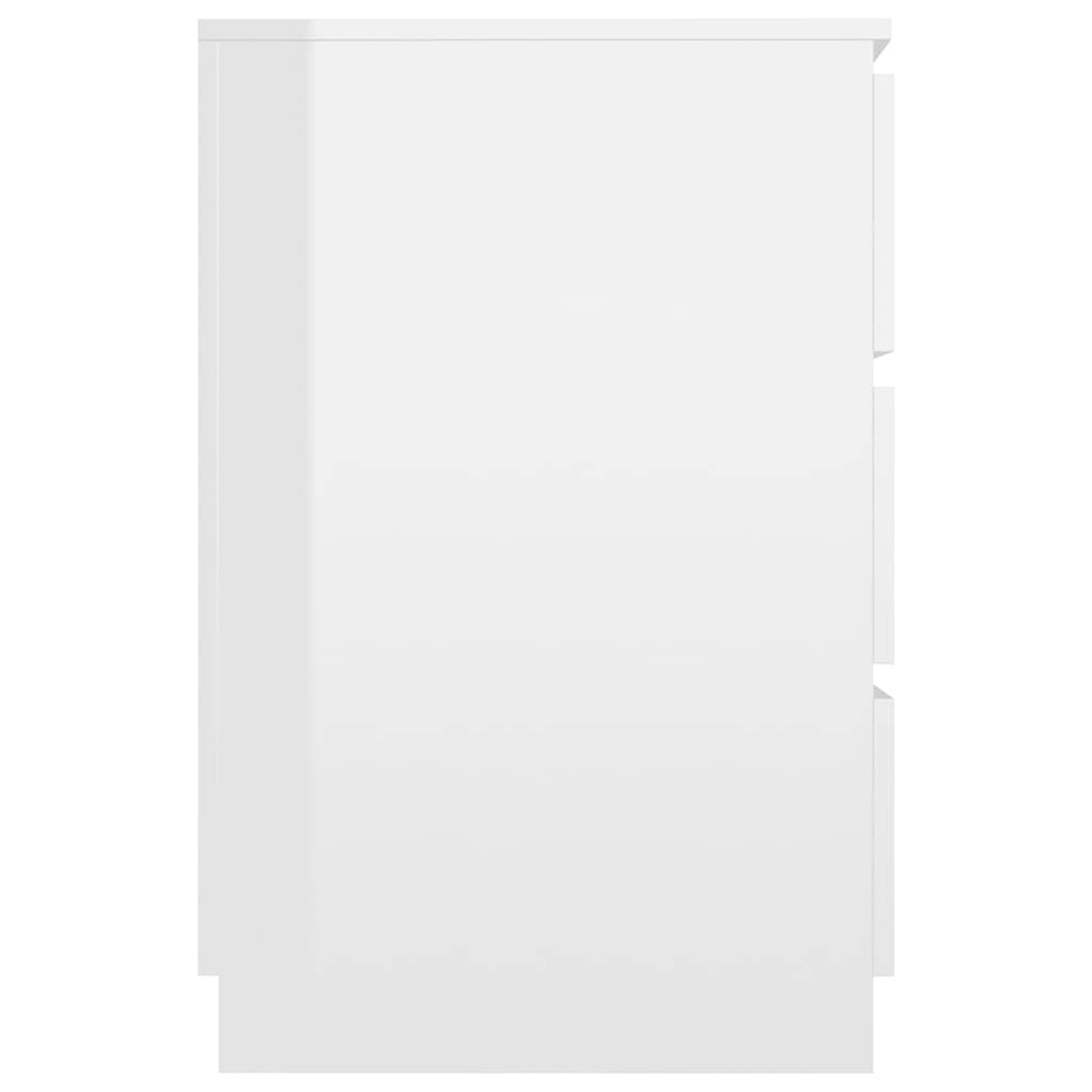Writing Desk High Gloss White 140x50x77 Cm Engineered Wood VidaXL 14 width=274