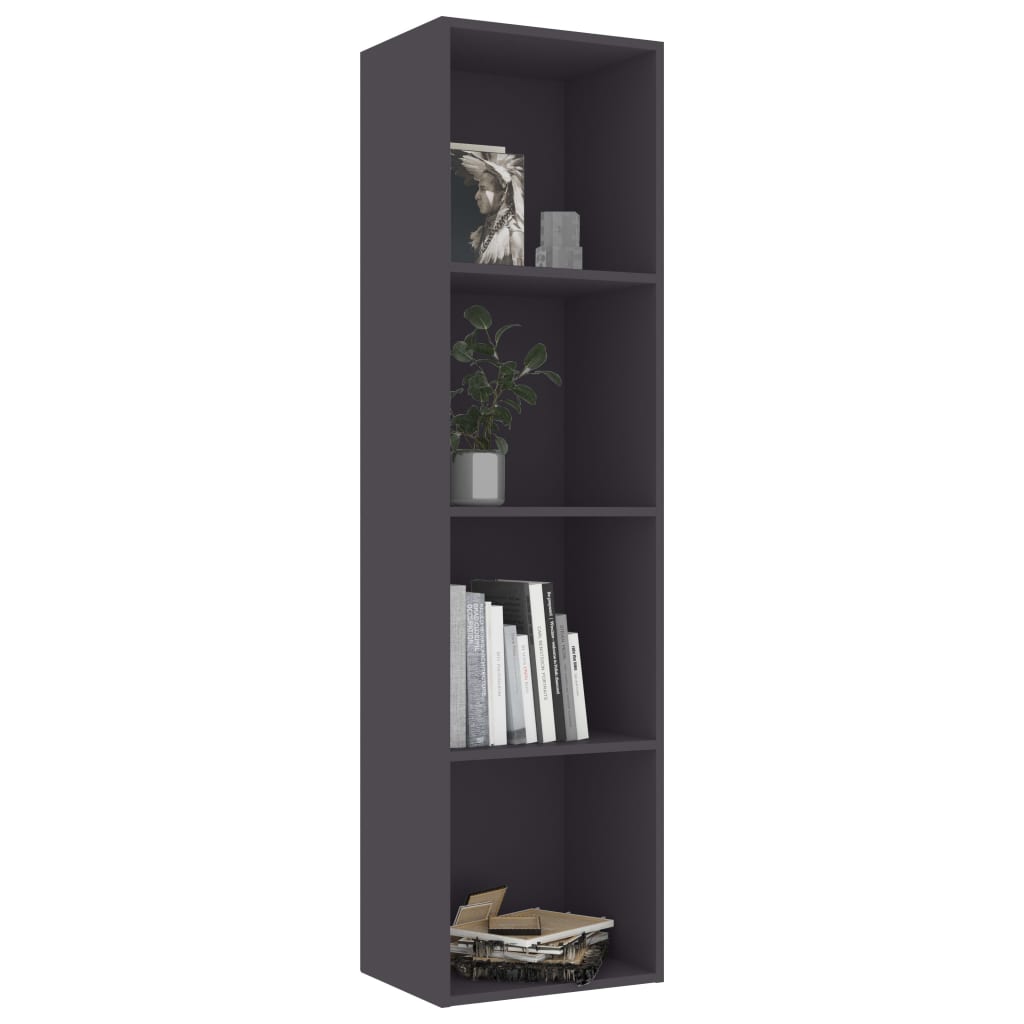

vidaXL Boekenkast 40x30x151,5 cm spaanplaat grijs