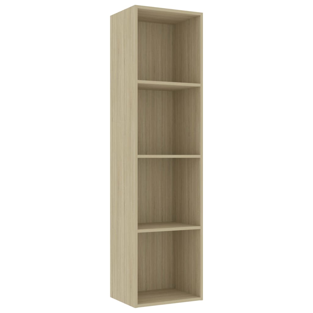 

vidaXL Book Cabinet Sonoma Oak 15.7"x11.8"x59.6" Engineered Wood