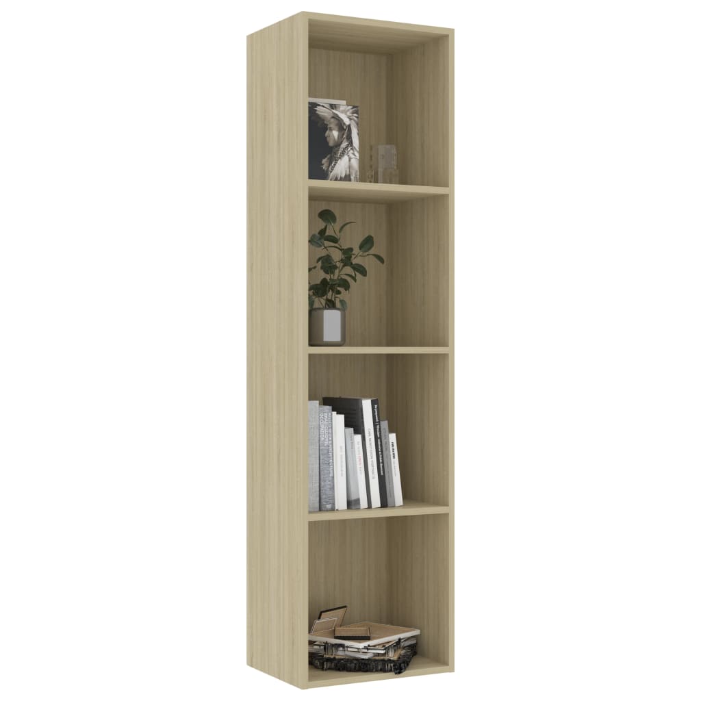 

vidaXL Boekenkast 40x30x151,5 cm bewerkt hout sonoma eikenkleurig