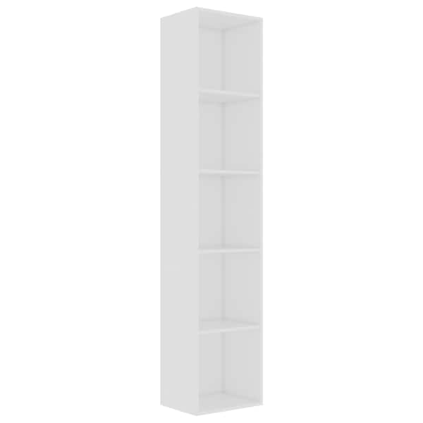 vidaXL raamaturiiul valge 40 x 30 x 189 cm tehispuit
