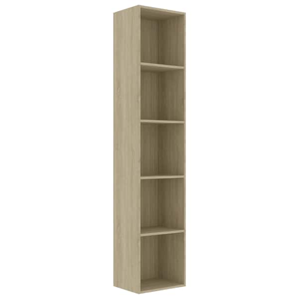 vidaXL raamaturiiul Sonoma tamm 40 x 30 x 189 cm tehispuit