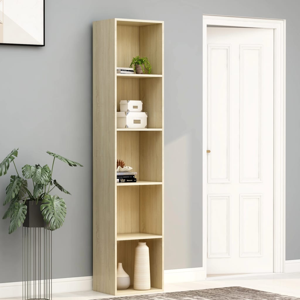 vidaXL VX803416 Estantería librería madera contrachapada blanco 40x35x180  cm - VX803416 - Epto