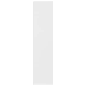 Knihovna bílá 50 x 25 x 106 cm dřevotříska - obrázek 5