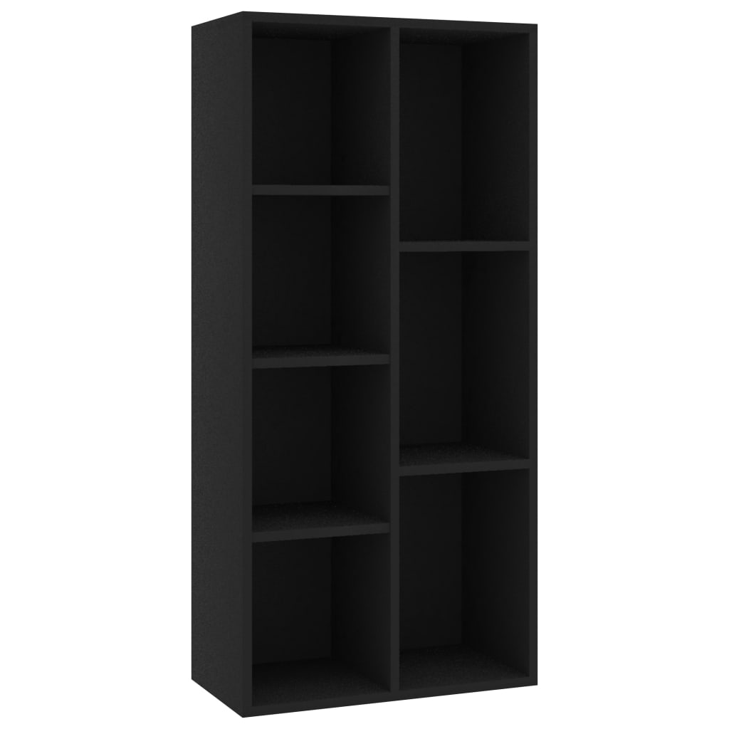 

vidaXL Book Cabinet Black 19.7"x9.8"x41.7" Engineered Wood