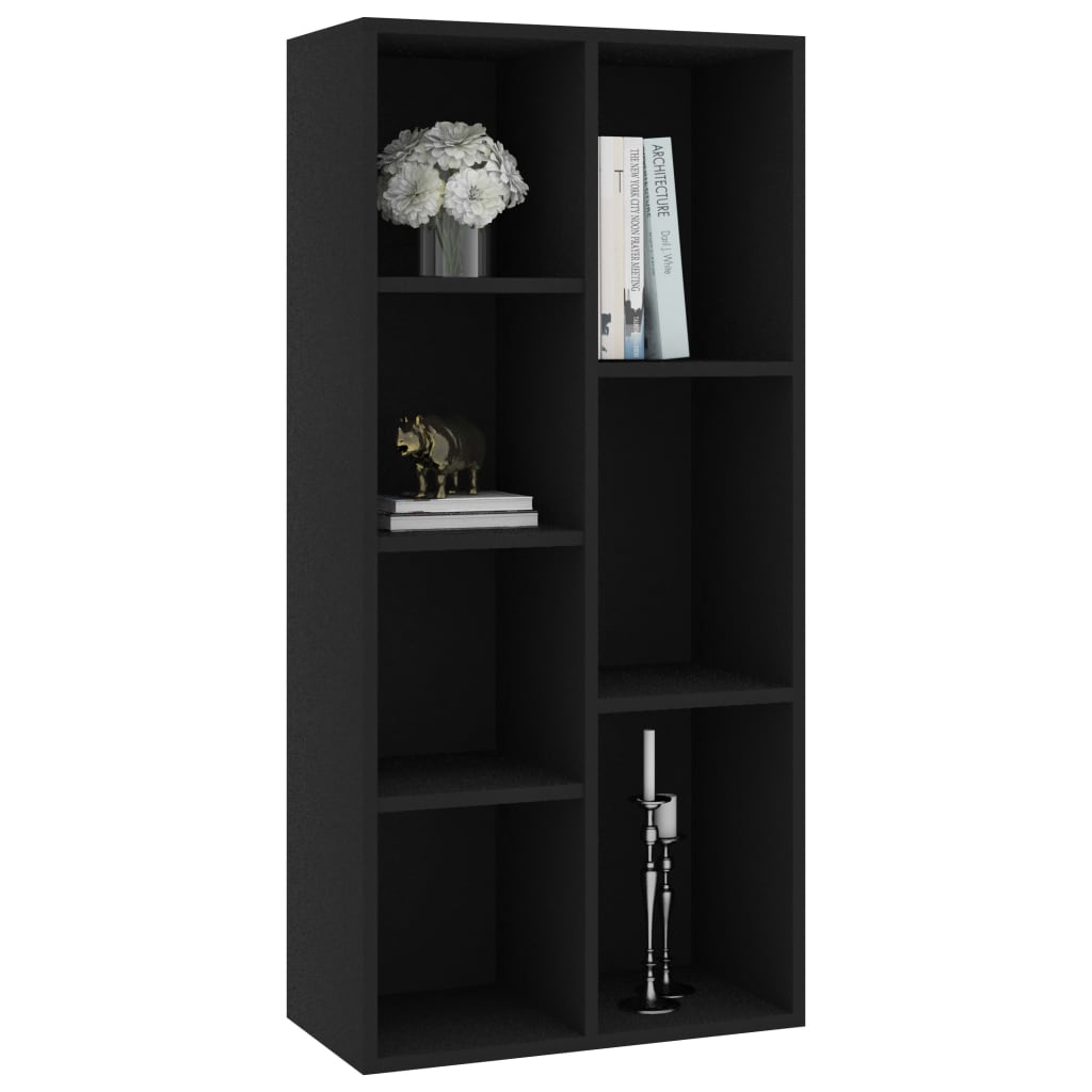 Book Cabinet Black 50x25x106 Cm Engineered Wood VidaXL 14 width=274