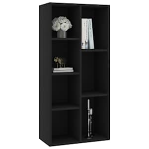 vidaXL Boekenkast 50x25x106 cm bewerkt hout zwart