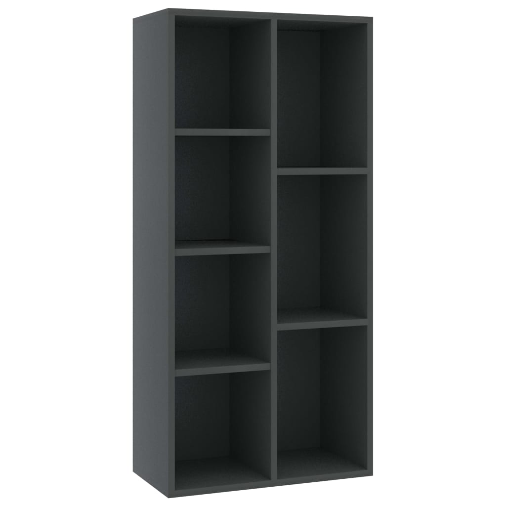 

vidaXL Book Cabinet Gray 19.7"x9.8"x41.7" Engineered Wood