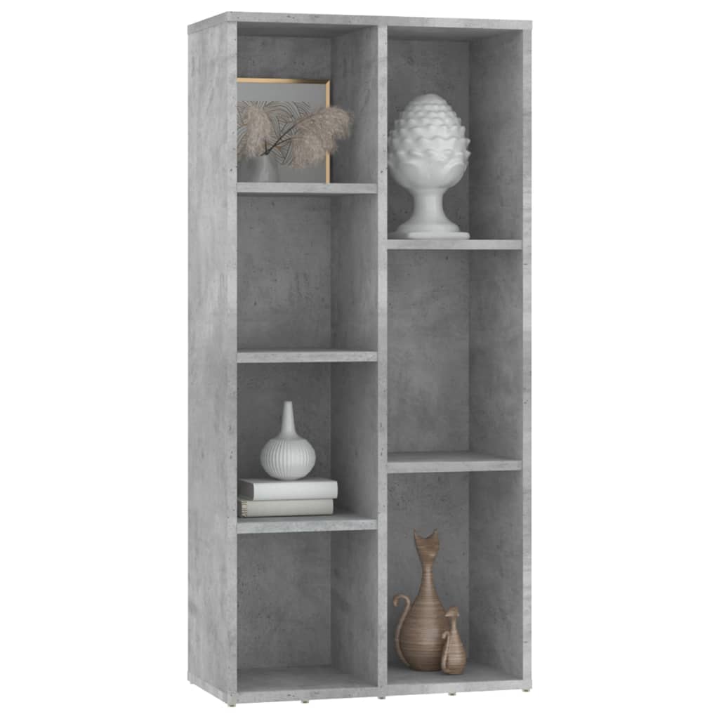 

vidaXL Boekenkast 50x25x106 cm spaanplaat betongrijs