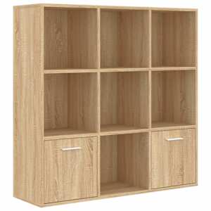 vidaXL raamaturiiul Sonoma tamm 98 x 30 x 98 cm tehispuit