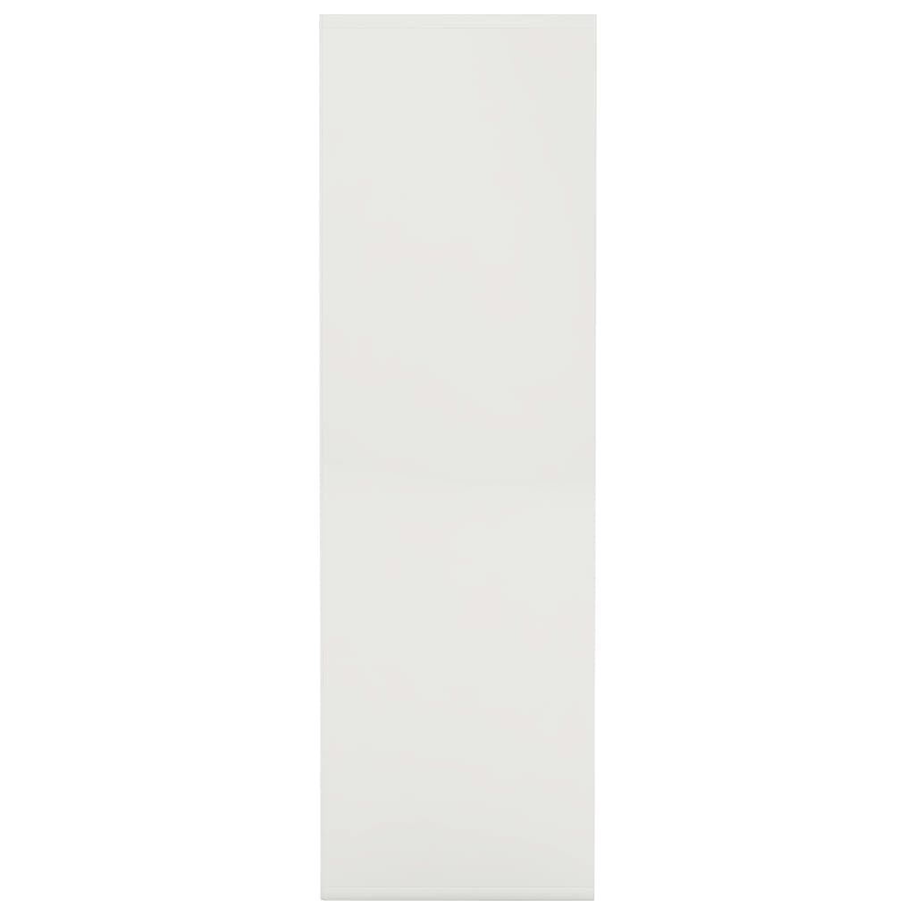 vidaXL Book Cabinet White 38.6"x11.8"x38.6" Chipboard
