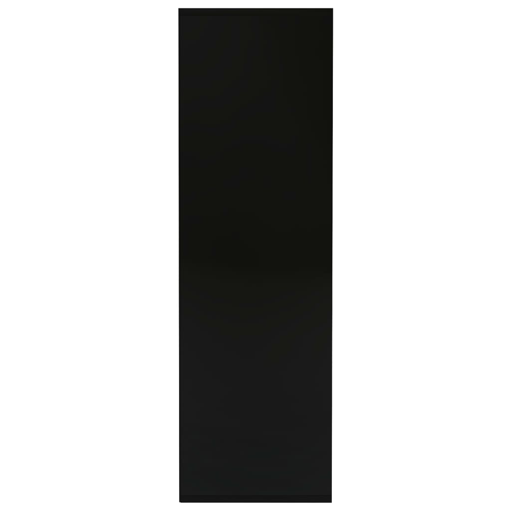 Fekete szerelt fa könyvszekrény 98 x 29 x 97,5 cm 