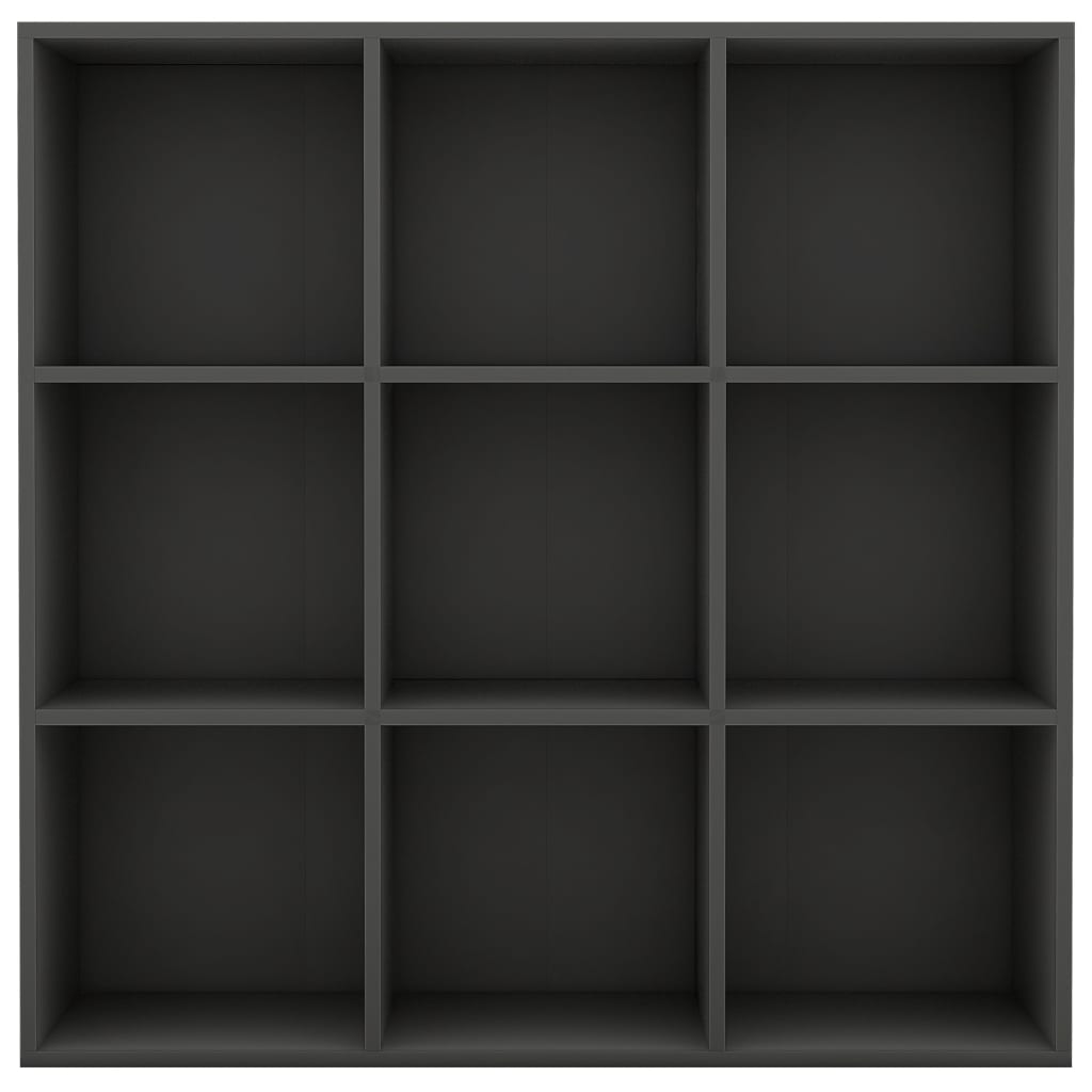 

vidaXL Boekenkast 98x30x98 cm spaanplaat grijs