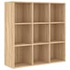 vidaXL raamaturiiul Sonoma tamm, 98 x 29 x 97,5 cm tehispuit