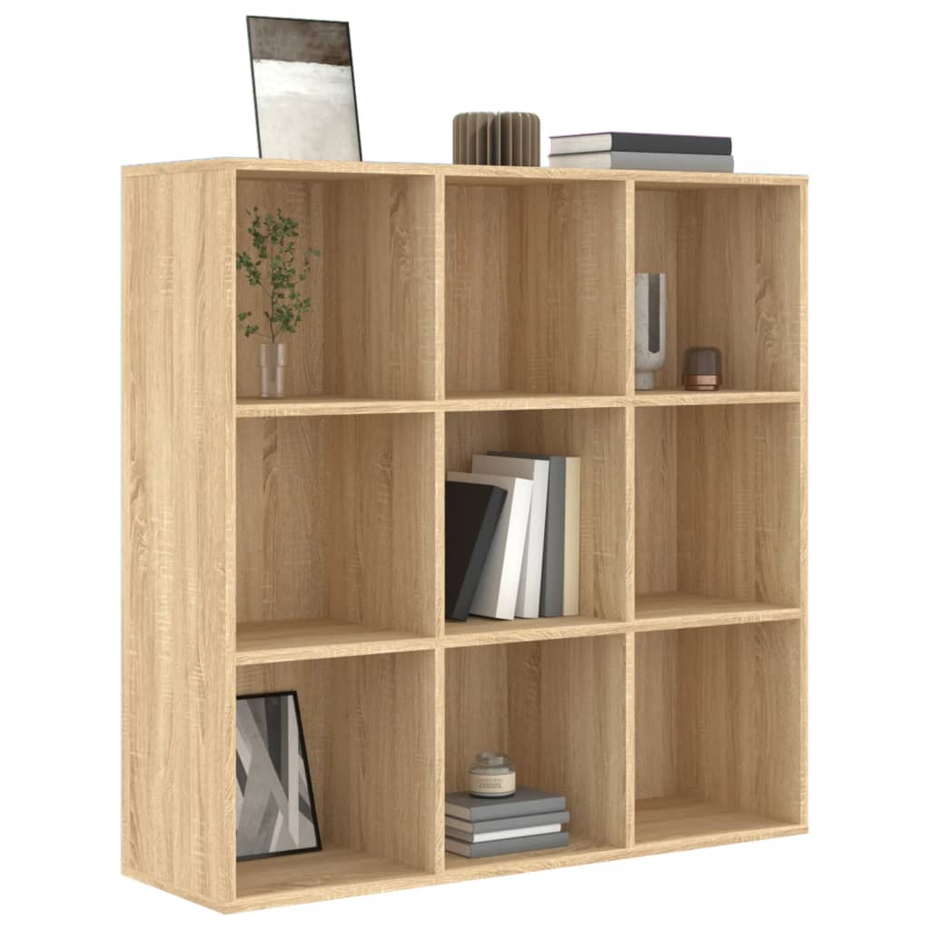 

vidaXL Boekenkast 98x30x98 cm spaanplaat sonoma eikenkleurig
