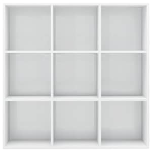 vidaXL Βιβλιοθήκη Γυαλιστερό Λευκό 98x29x97,5 εκ. Επεξεργασμένο Ξύλο