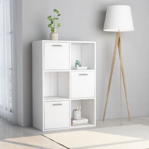 Úložná skříňka bílá 60 x 29,5 x 90 cm dřevotříska