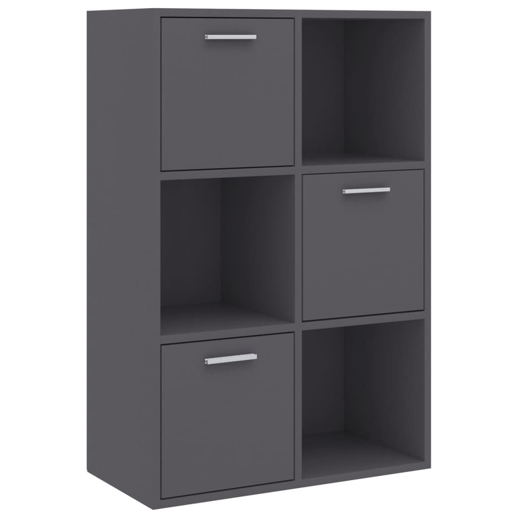 

vidaXL Storage Cabinet Gray 23.6"x11.6"x35.4" Engineered Wood