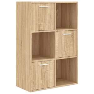vidaXL hoiukapp, Sonoma tamm, 60 x 29,5 x 90 cm, tehispuit