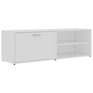 TV stolek bílý 120 x 34 x 37 cm kompozitní dřevo - obrázek 2