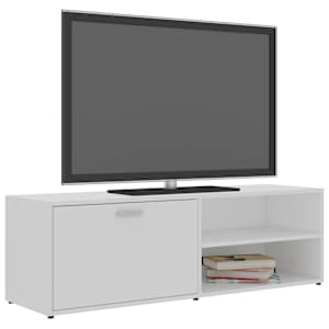 TV stolek bílý 120 x 34 x 37 cm kompozitní dřevo - obrázek 3
